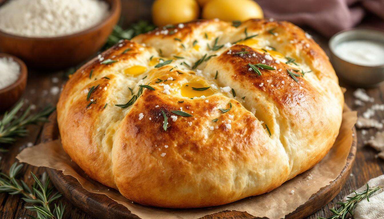 Focaccia di patate soffice e dorata: un piacere semplice che conquista al primo morso