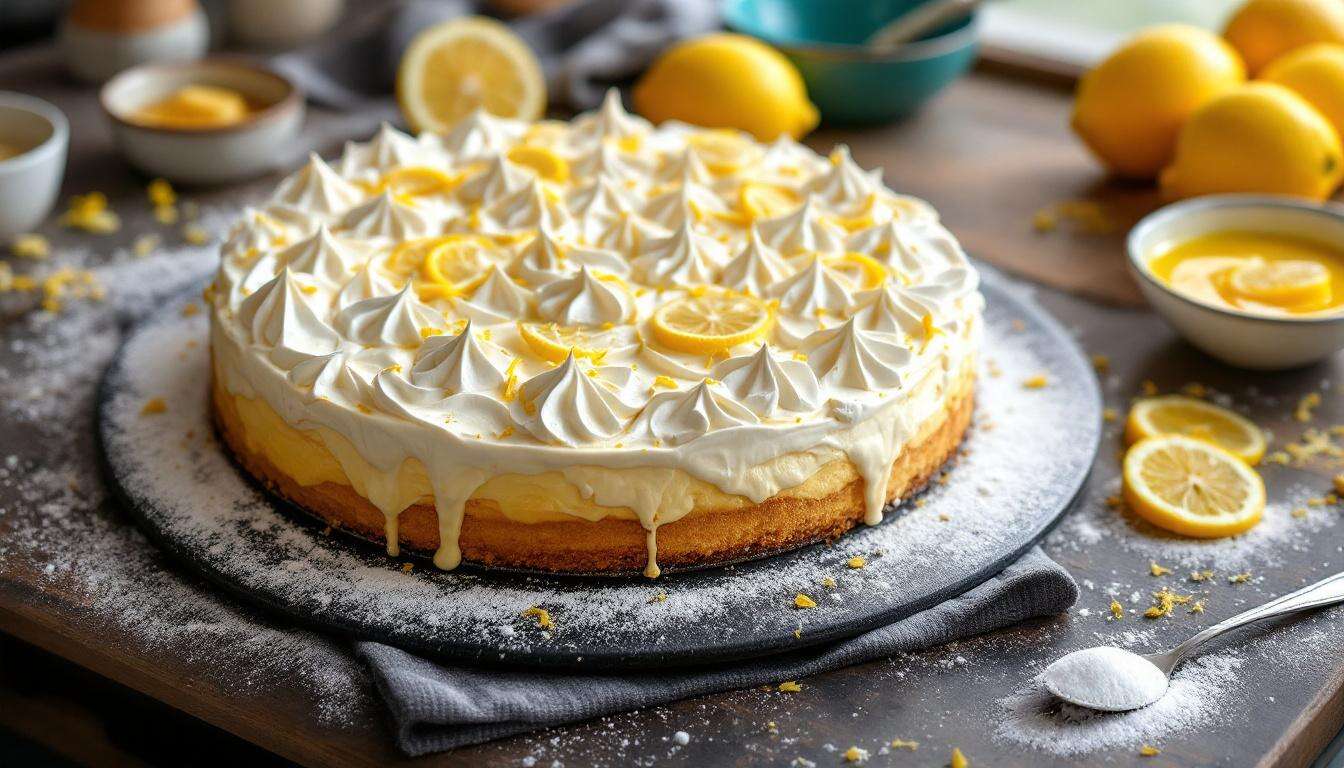 Torta al limone meringata express: meringa leggera e gusto fresco da condividere