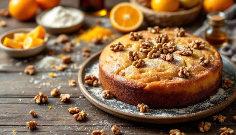 Farina integrale, noci e agrumi: la torta soffice senza glutine che profuma di casa